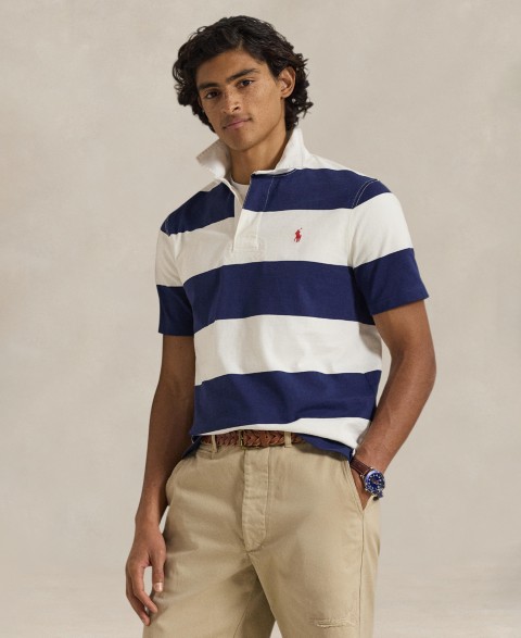 Мужские рубашки Polo Ralph Lauren Men's Short-Sleeve Rugby Polo Shirt