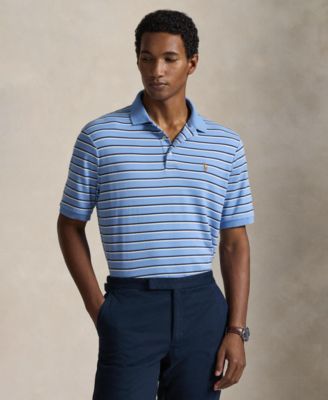 Men's Short-Sleeve Classic-Fit Striped Polo Shirt