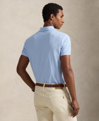 Men's Custom Slim-Fit Honeycomb-Mesh Polo Shirt