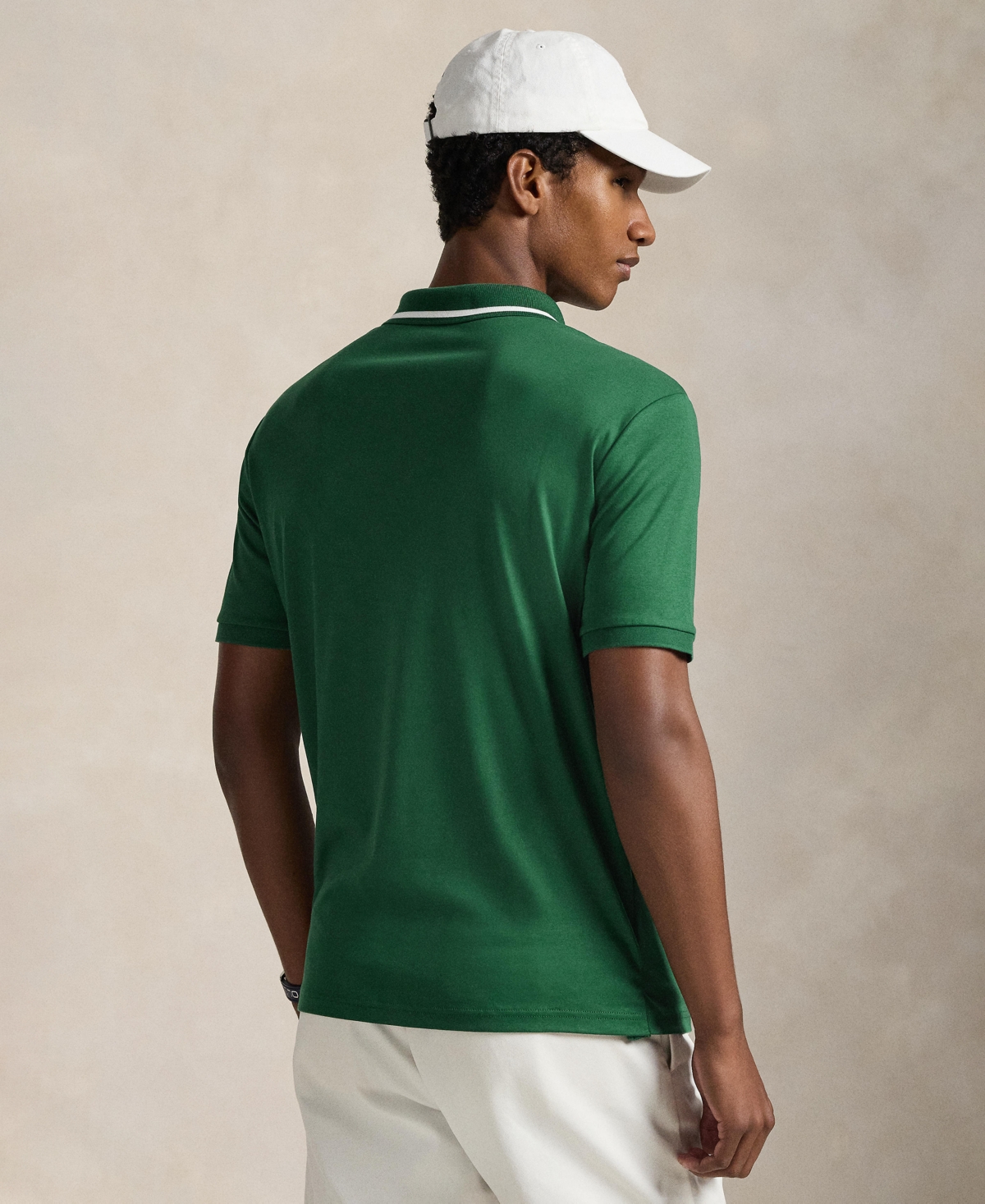 Polo Ralph Lauren Men's Striped Piecing Short-Sleeve Shirt