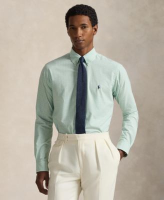 Men's Slim-Fit Gingham Stretch Shirt