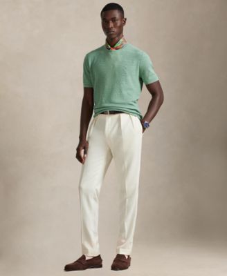 Men's Textured Lightweight Sweater T-Shirt