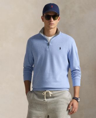 Men's Quarter-Zip Pull-On Sweater
