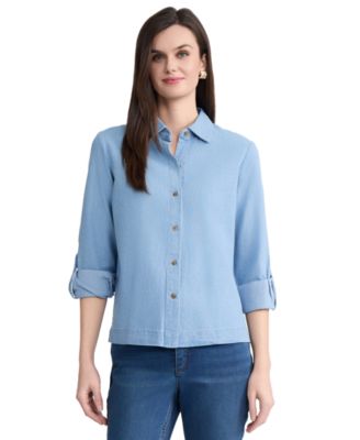 Women's Long-Sleeve Button Down Shirt