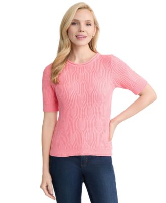 Women's Round Neck Short-Sleeve Sweater