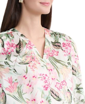 Women's Printed Satin Twill Tunic