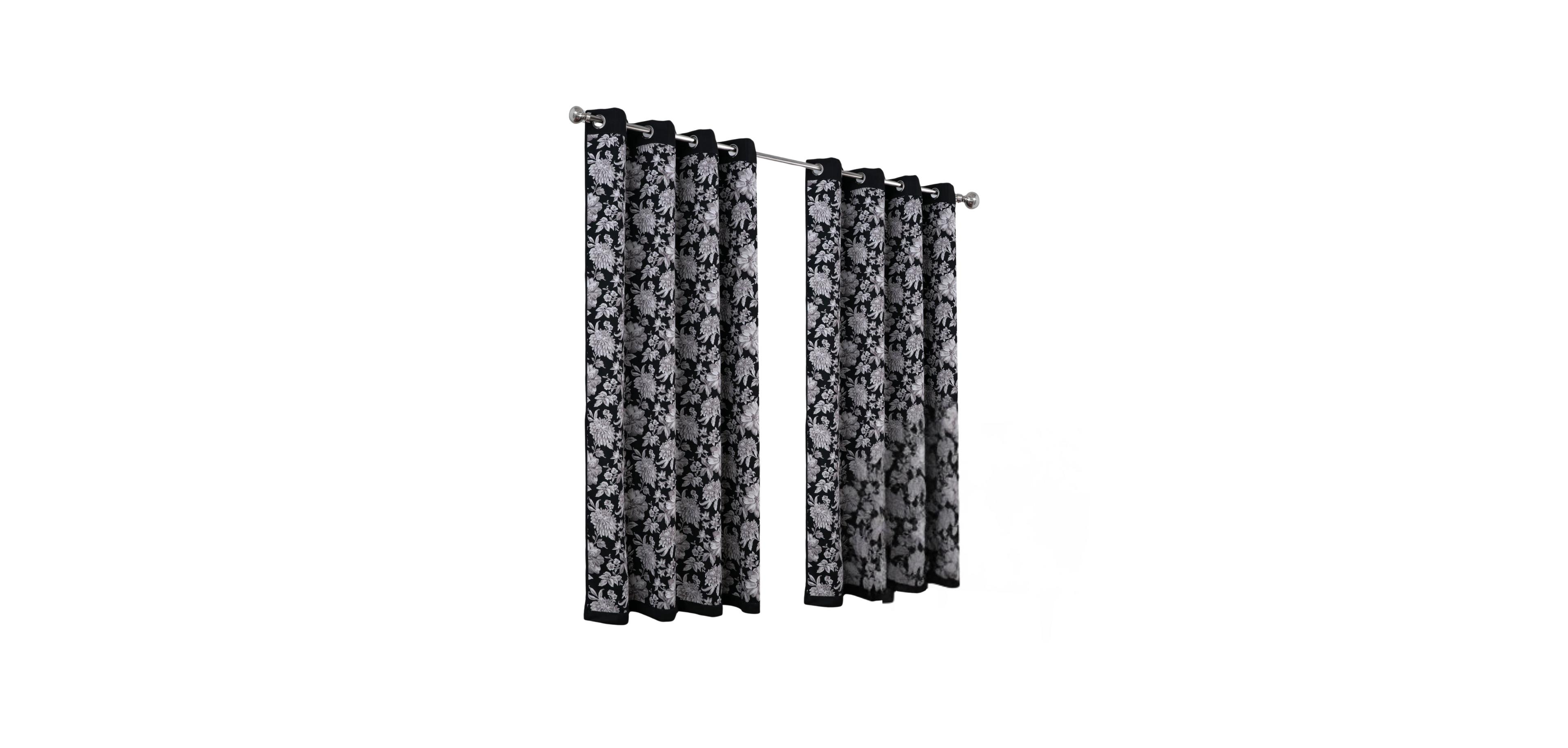 Olivia Gray 100% Polyester 190 Gsm Eloise Reversible Blackout Grommet Curtain Panel