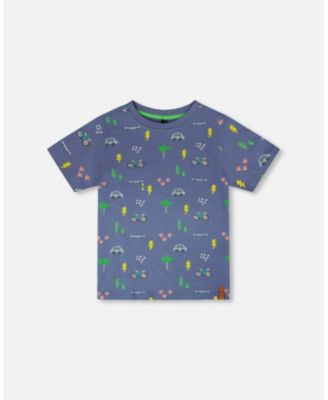 Toddler Boys Cotton Jersey T-Shirt Bicycle Print