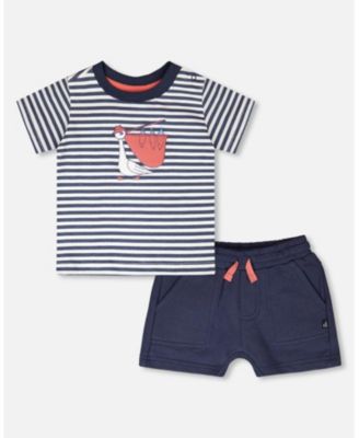 Baby Boys Cotton T-Shirt and Short Set