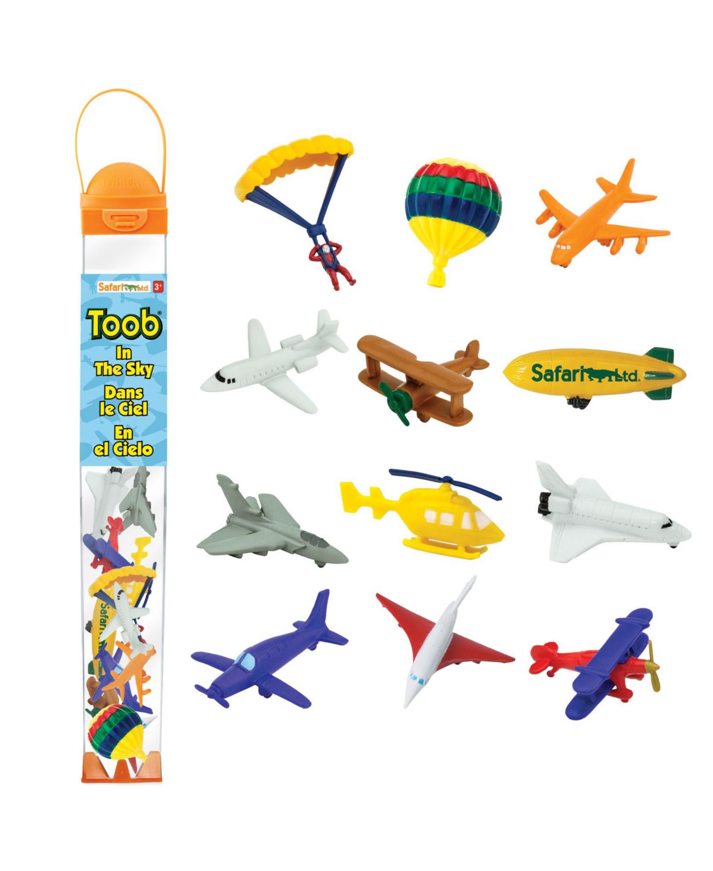 Детские фигурки Safari Ltd. In the Sky 12-Piece Hand-Painted Figurine Set — фото 1