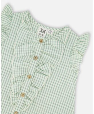 Toddler Girls Plaid Poplin Dress