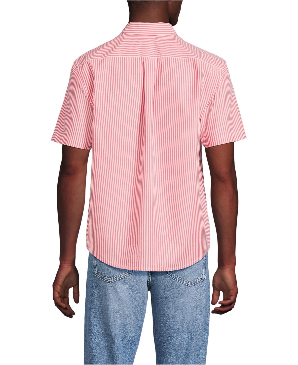 Lands' End Men's Short Sleeve Poplin Shirt