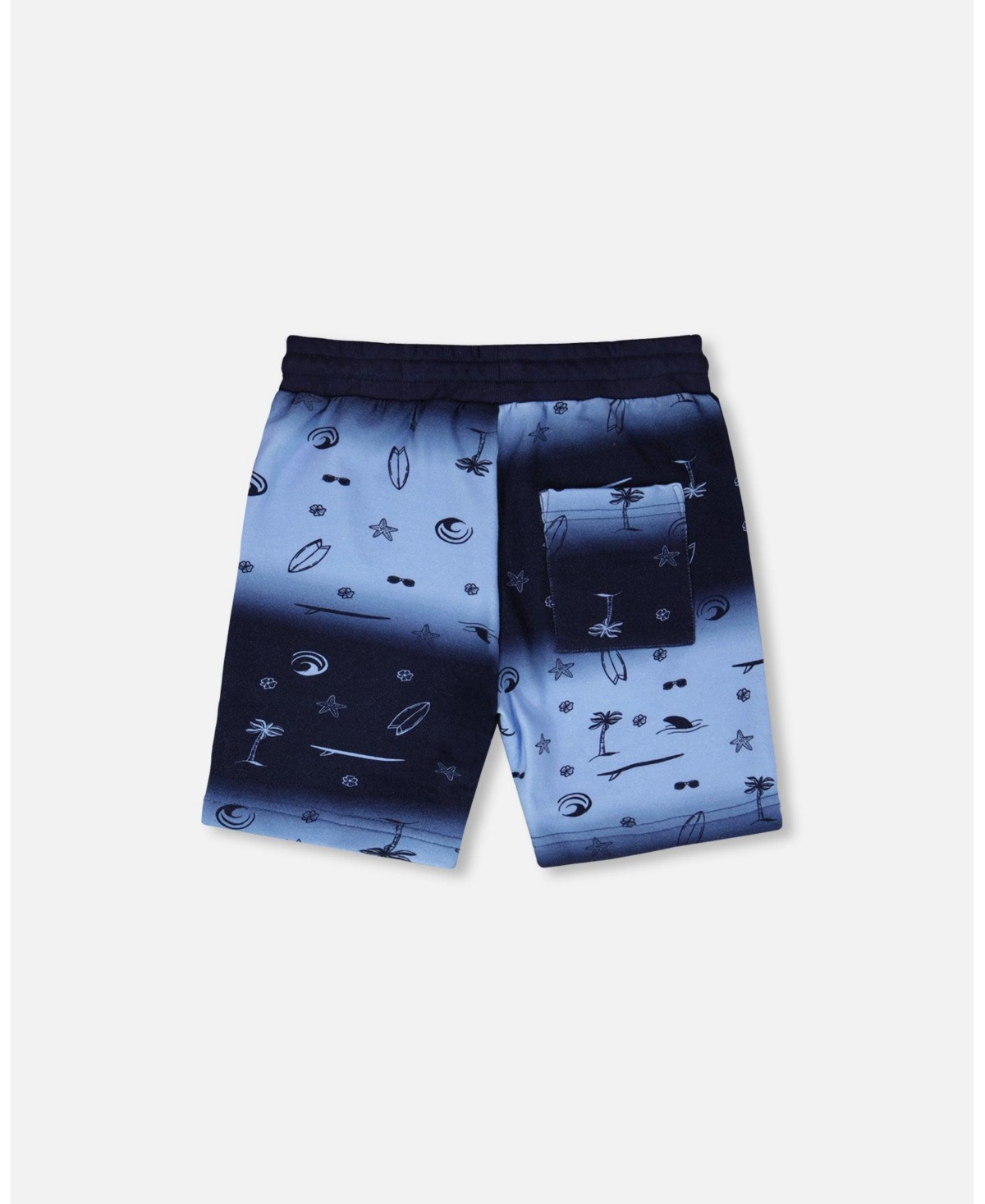Deux par Big Boys French Terry Shorts Blue Gradient