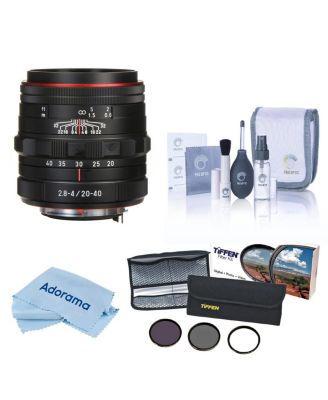 HD DA 20-40mm f/2.8-4 ED Limited DC WR Lens, Bundle with 55mm Essentials Filter Kit, Cleaning Kit and Cleaning Cloth