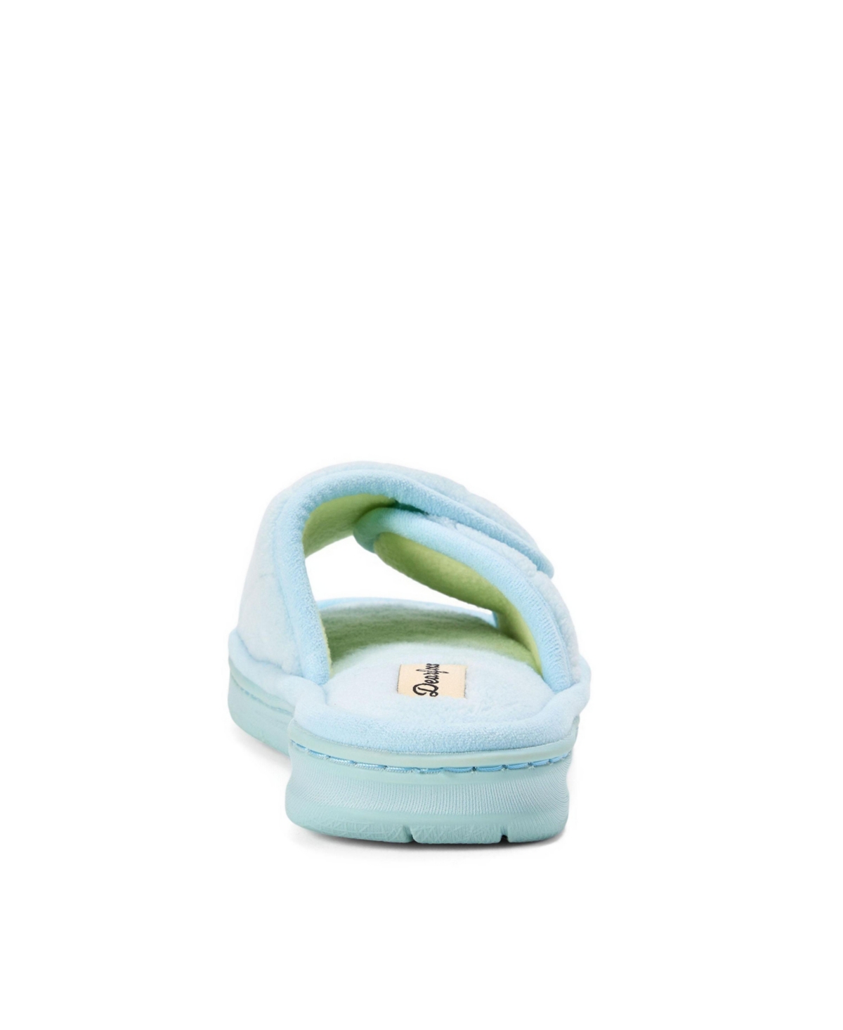 Dearfoams Women's Mickey Terry Adjustable Shower Slide House Slipper