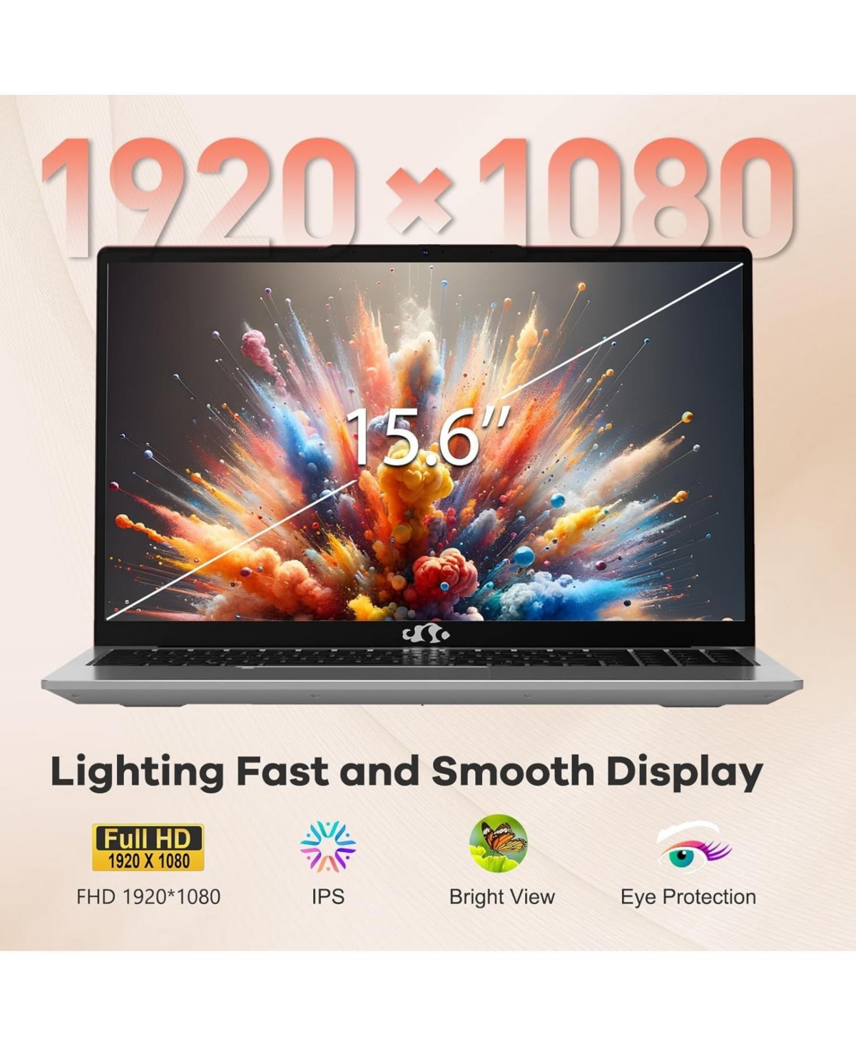 Nimo 15.6 Gaming Laptop Amd Ryzen 5 6600H 6-Cores 16GB DDR5 Ram 512GB Ssd 4.5GHz