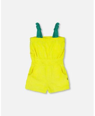 Toddler Girls Terry Cloth Sleeveless Jumpsuit