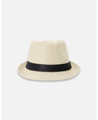 Boy Fedora-Style Straw Hat Beige - Toddler|Child