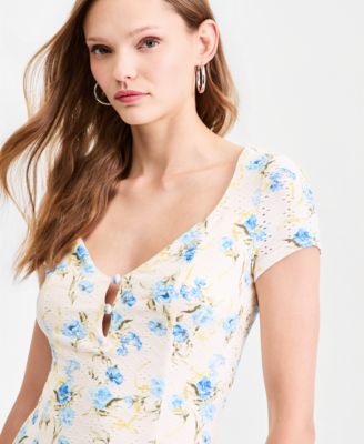 Women's Teodolin Floral Sweetheart Midi Dress