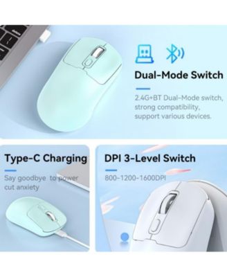 Rechargeable Dual-Mode Wireless Mouse, Minimalist Design, Easy to Use, Universal for Laptops, Ideal for Office, Home & Travel
