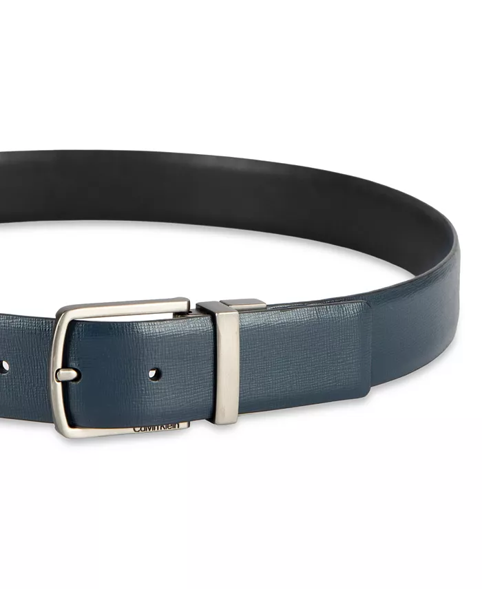 35MM Men's Reversible Saffiano Leather Belt - thumbnail 4