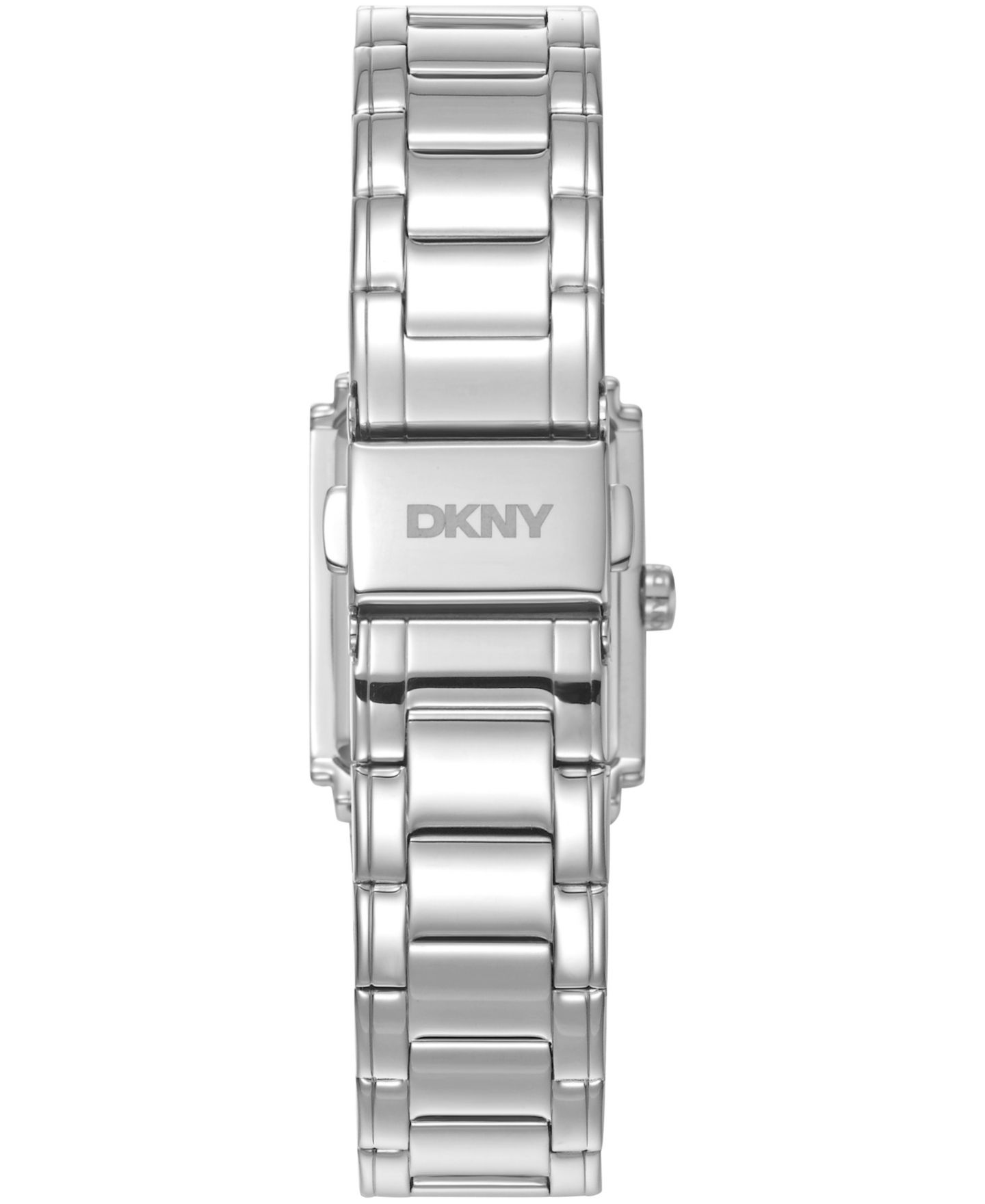 Женские часы DKNY White MOP Dial Crystal Accented Case Stainless Steel Bracelet Watch, 23 x 30mm — фото 3