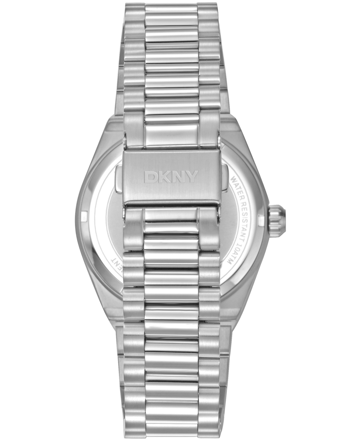 Dkny Men's Date Blue Dial Stainless Steel Bracelet Watch, 40mm