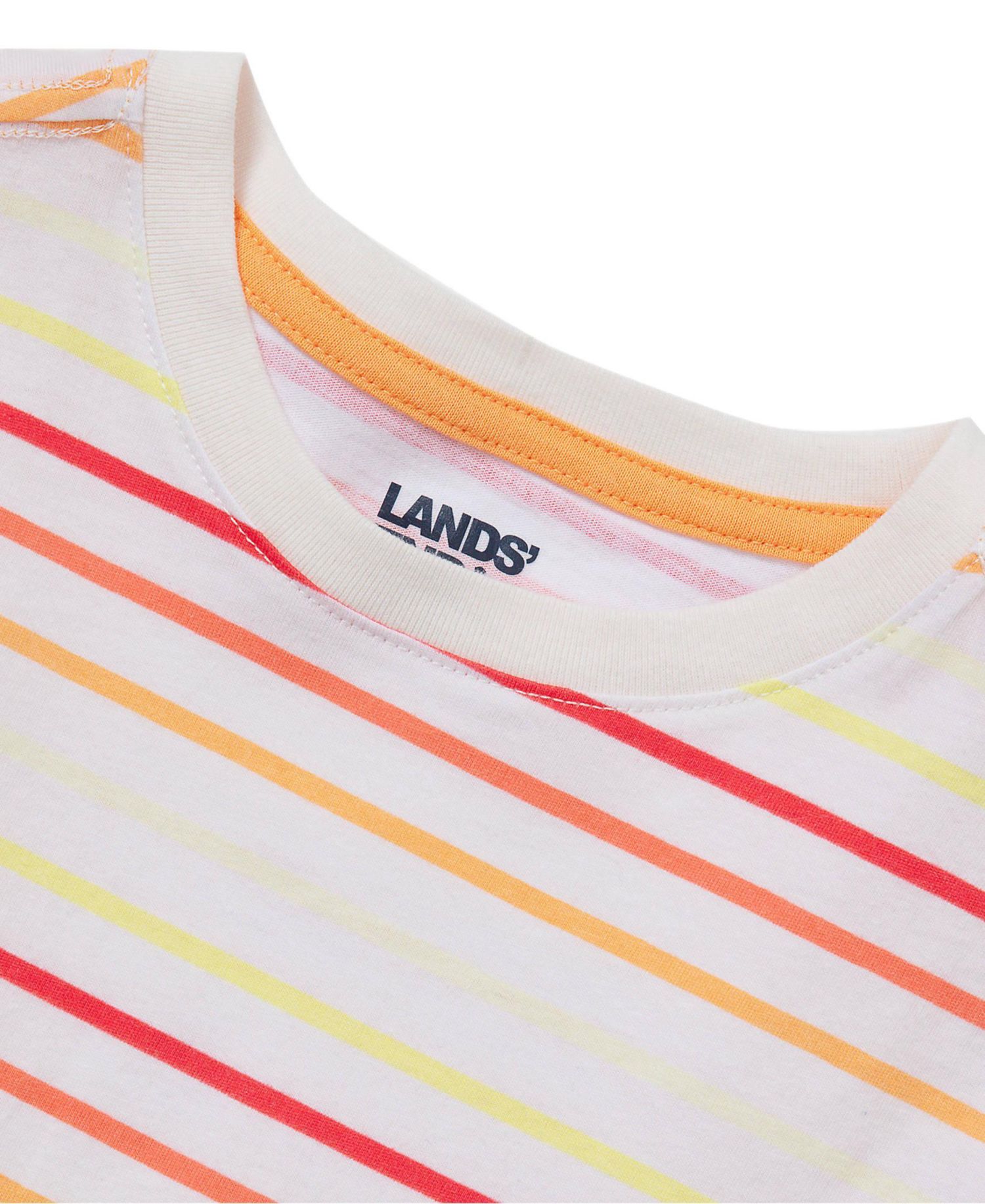 Little And Big Boys Short Sleeve Stripe Crewneck T-Shirt
