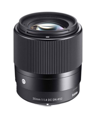 30mm f/1.4 DC DN Contemporary Lens for Canon EF-M, Bundle with 52mm UV Lens Filter, Circular Polarizer Lens Filter and Flexible Lens Shade