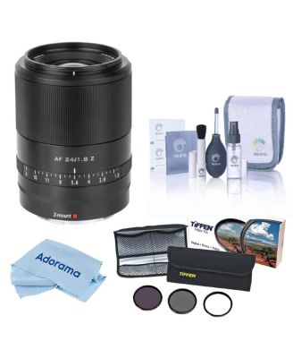 AF 24mm f/1.8 Lens for Nikon Z with 55mm Filter Kit & Cleaning Set