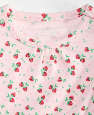 Toddler Girls' 2T-4T Mix & Match Strawberry Fields Flutter-Sleeve Top