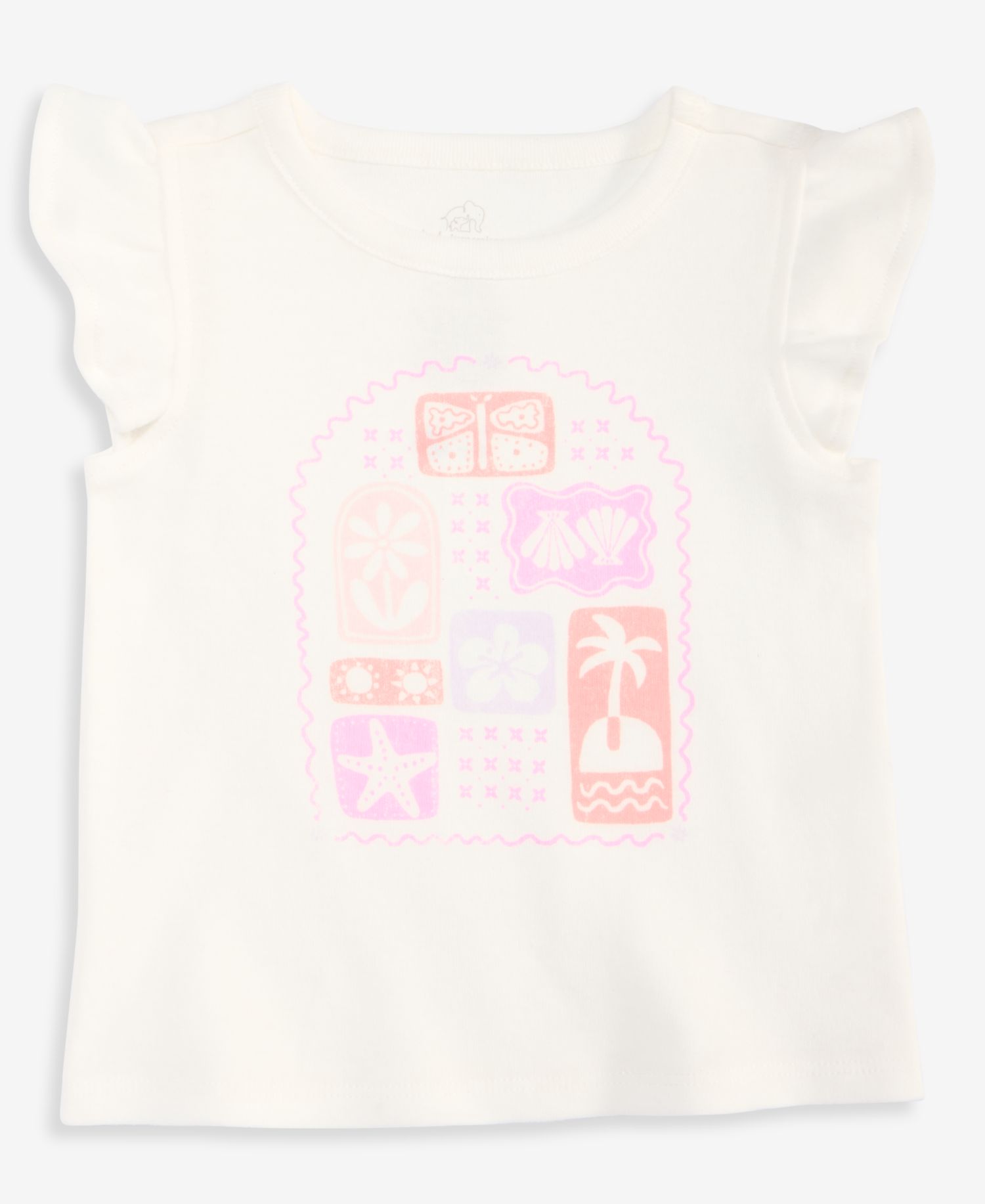 Baby Girls' Mix & Match Flutter-Sleeve Top