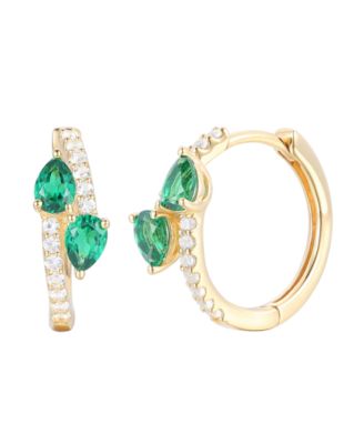 Multi Gemstone Earrings in 14k Gold Over Sterling Silver (Also in Sterling Silver)