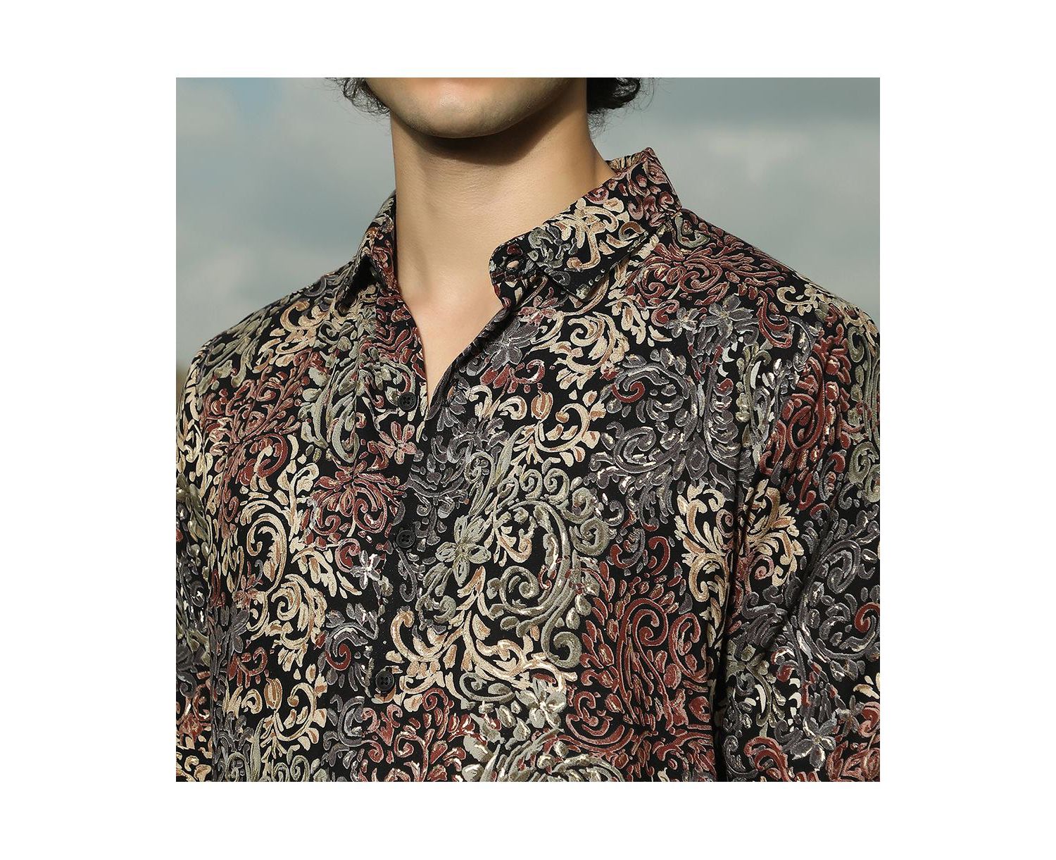 Men's Multicolour Regal Foliage Shirt