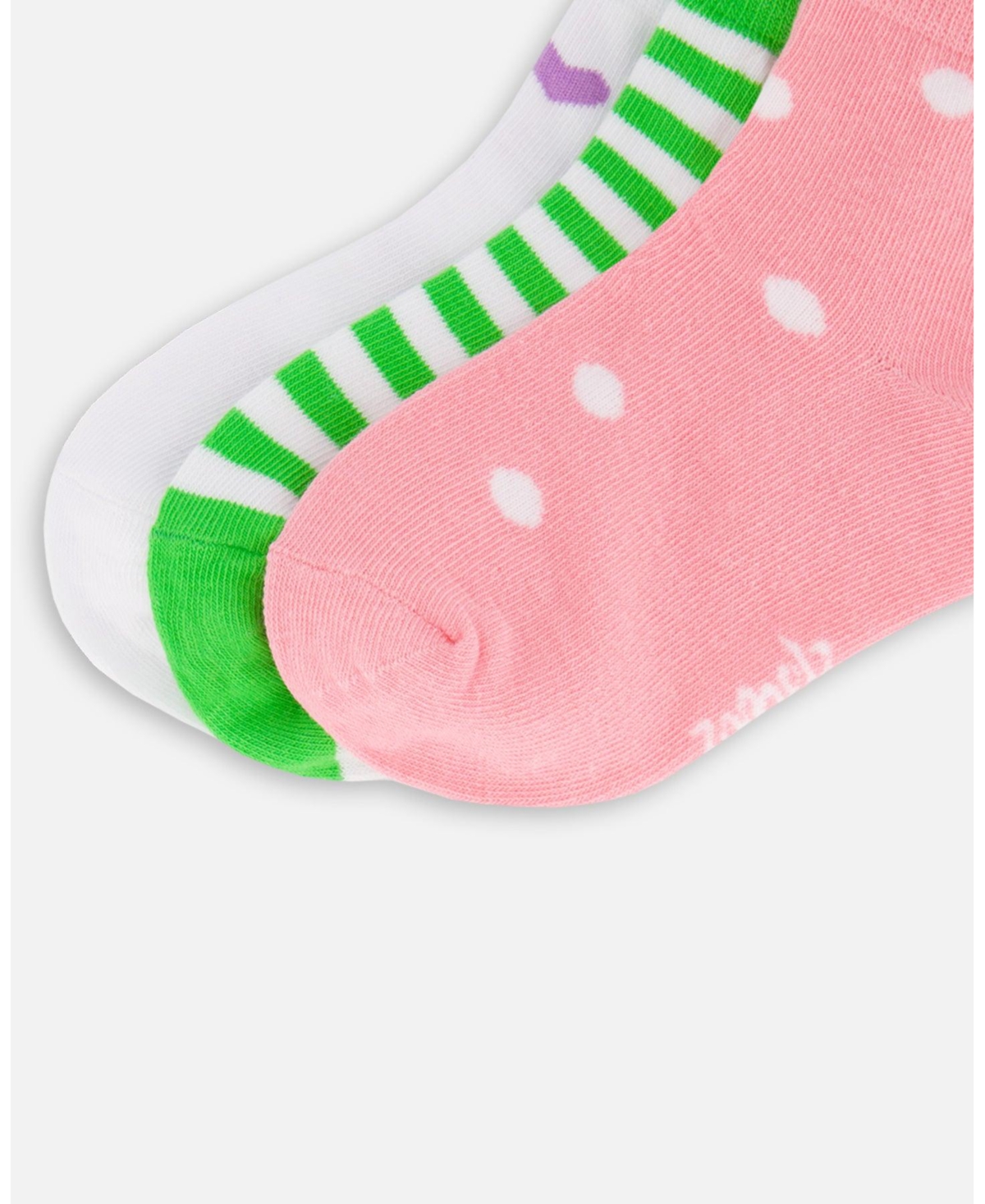 Deux par Girls Socks (3 Pairs) Striped