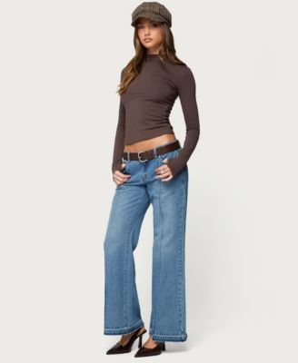 Women's Binta Mock Neck Long Sleeve Top