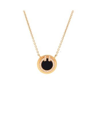 T Circle Pendant Necklace