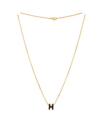 Pop H Pendant Chain Necklace