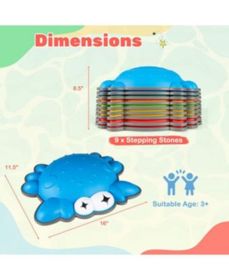 9-Piece Toddler Stepping Stones Non-Slip Balance Play Set