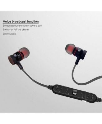 Magnetic Bluetooth Sports Earphones with Noise Reduction
