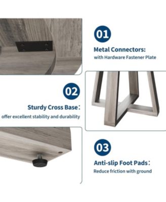 Round Dining Table – 47-inch Kitchen and Dining Room Table, Perfect for Modern Dining Spaces.