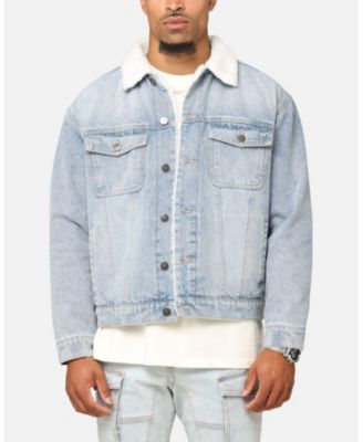 Men's Sherpa Boxy Denim Jacket