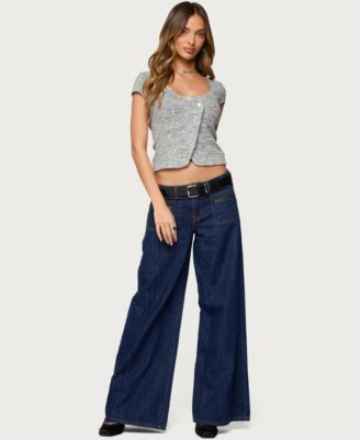 Women's Jimena Low Rise Wide Leg Jeans
