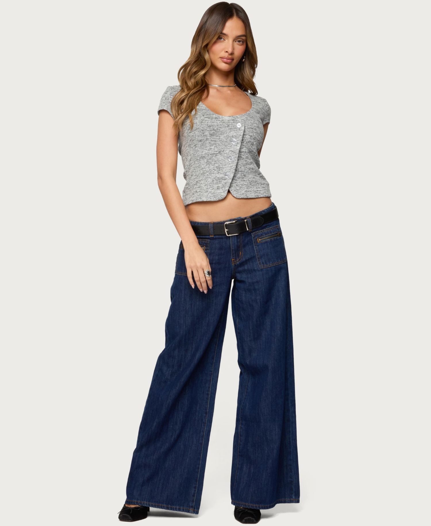 Women's Jimena Low Rise Wide Leg Jeans