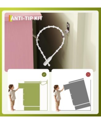 Towallmark 4-Drawer Dresser with App-Controlled RGB Lights & Charging Station, Large Capacity Modern Dresser for Bedroom, Living Room