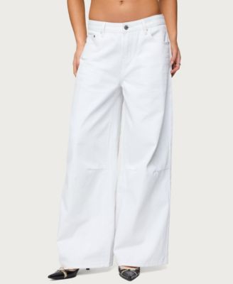 Women's Skater Girl Washed Low Rise Baggy Jeans