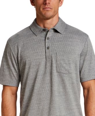 Men's Diamond Textured Polo Shirt