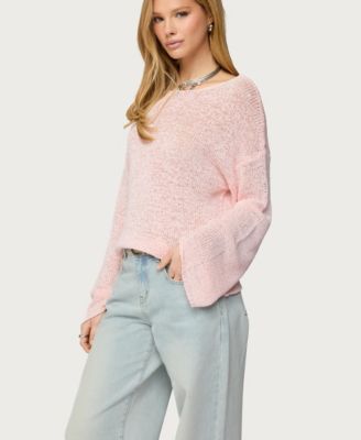 Women's Drop Shoulder Light Knit Sweater