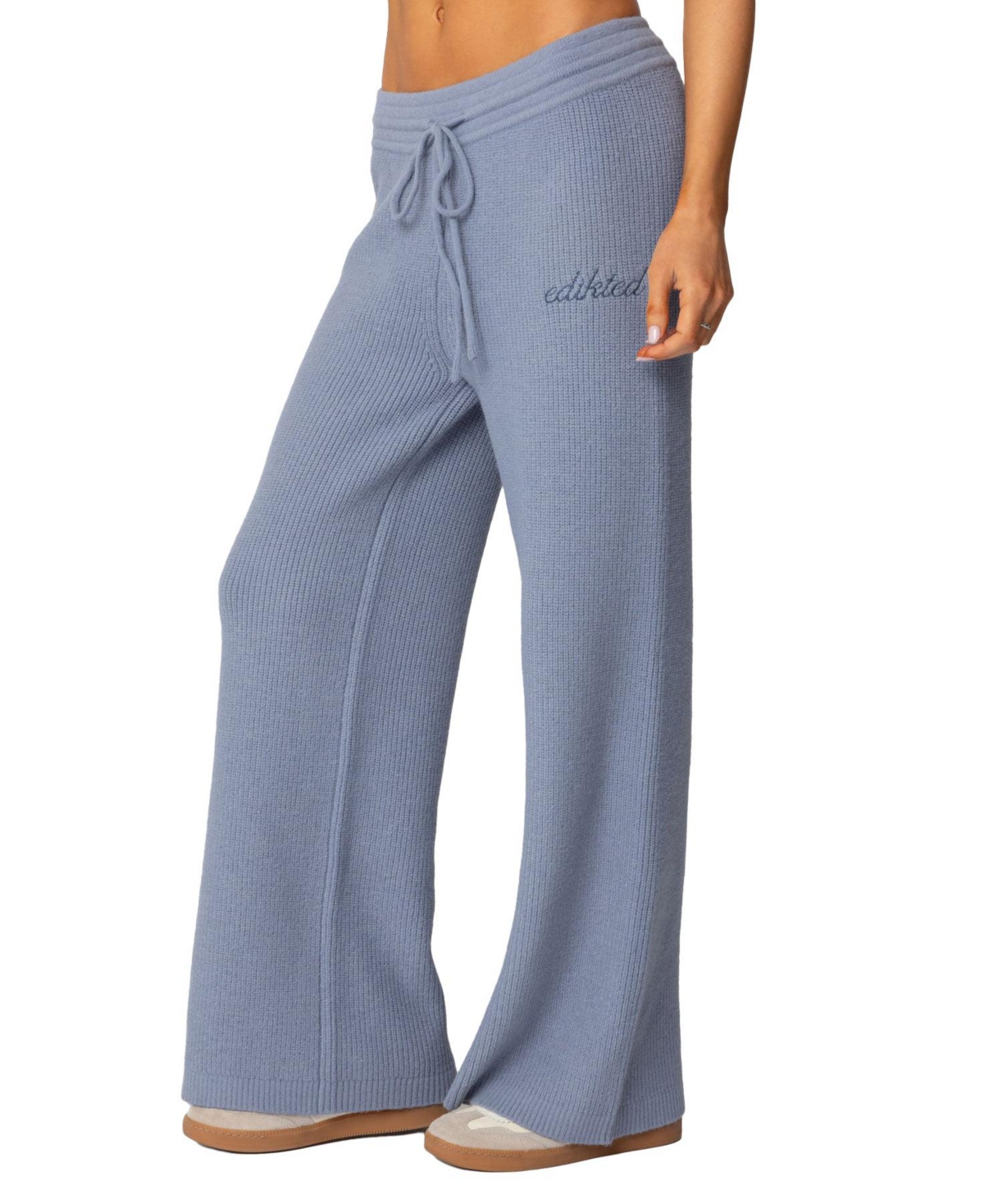 Edikted Women's Kris Ribbed Knit Sweatpants