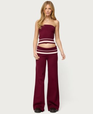 Women's Kaliya Stripey Strapless Knit Top